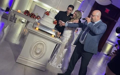CWE entertainers at a wedding reception
